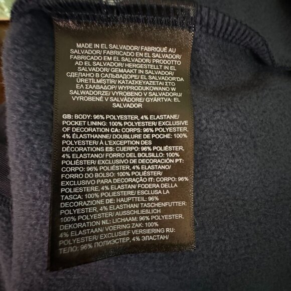 The North‎ Face Skyline Jacket Womens M Fleece Navy Blue Full Zip Logo Soft - Picture 11 of 11